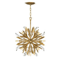 HÄNGELEUCHTE Elstead Vida 55.9/75.4 cm   - Goldfarben, KONVENTIONELL, Glas/Metall (55.9/75.4cm) - Elstead Lighting