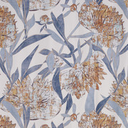 VORHANGSTOFF per lfm blickdicht - Blau/Orange, Design, Textil (148cm) - Esposa