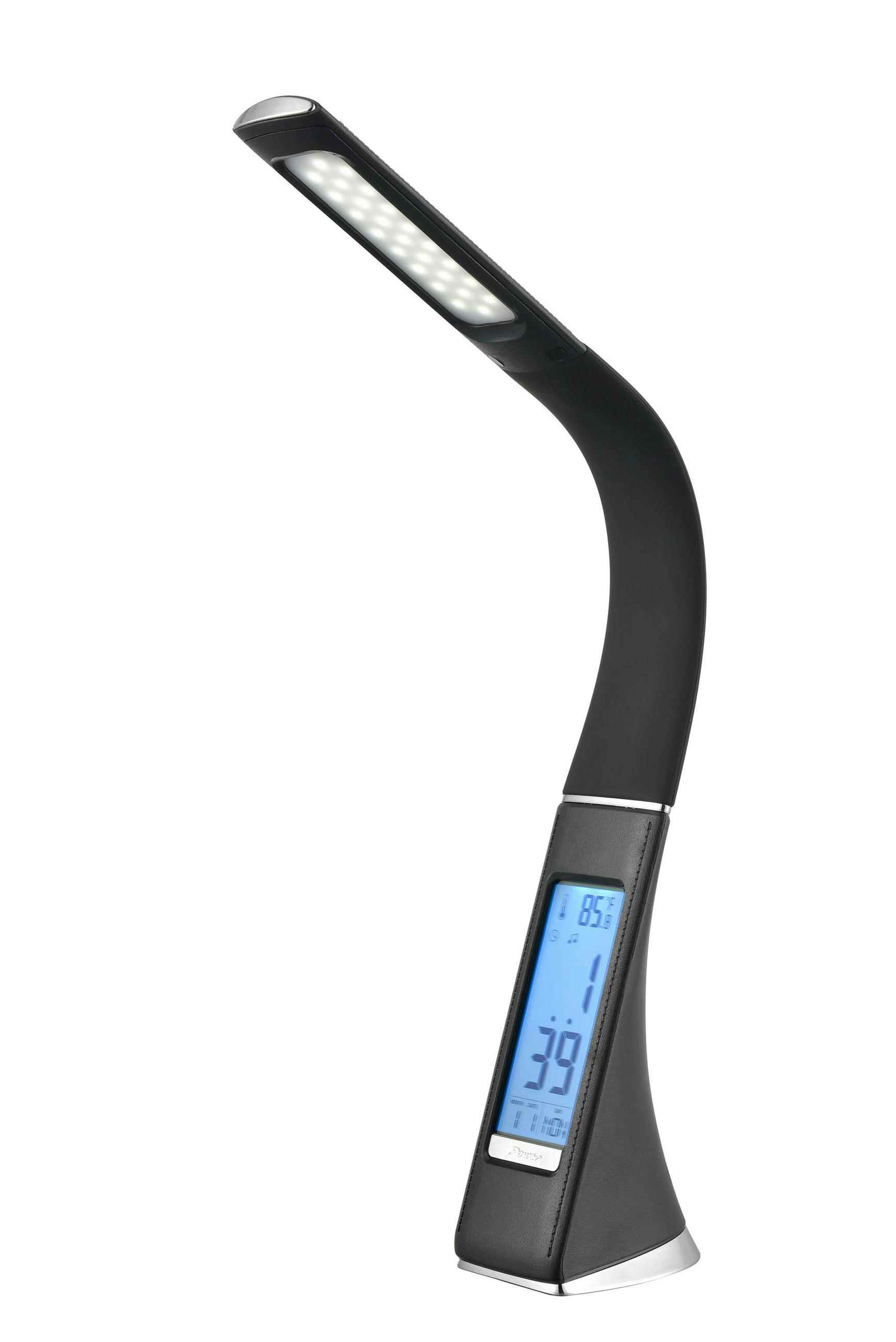 LED LAMPA NA PÍSACÍ STÔL, dotykový stmievač, 50 cm - čierna, Design, plast (50cm) - Novel
