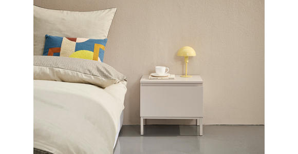 NACHTSCHRANK 49/43/35 cm  - Kaschmir, Design, Holzwerkstoff/Metall (49/43/35cm) - Hom`in