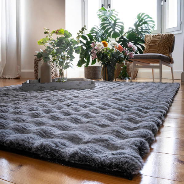HOCHFLORTEPPICH 60/100 cm My Calypso  - Anthrazit, Basics, Textil (60/100cm)