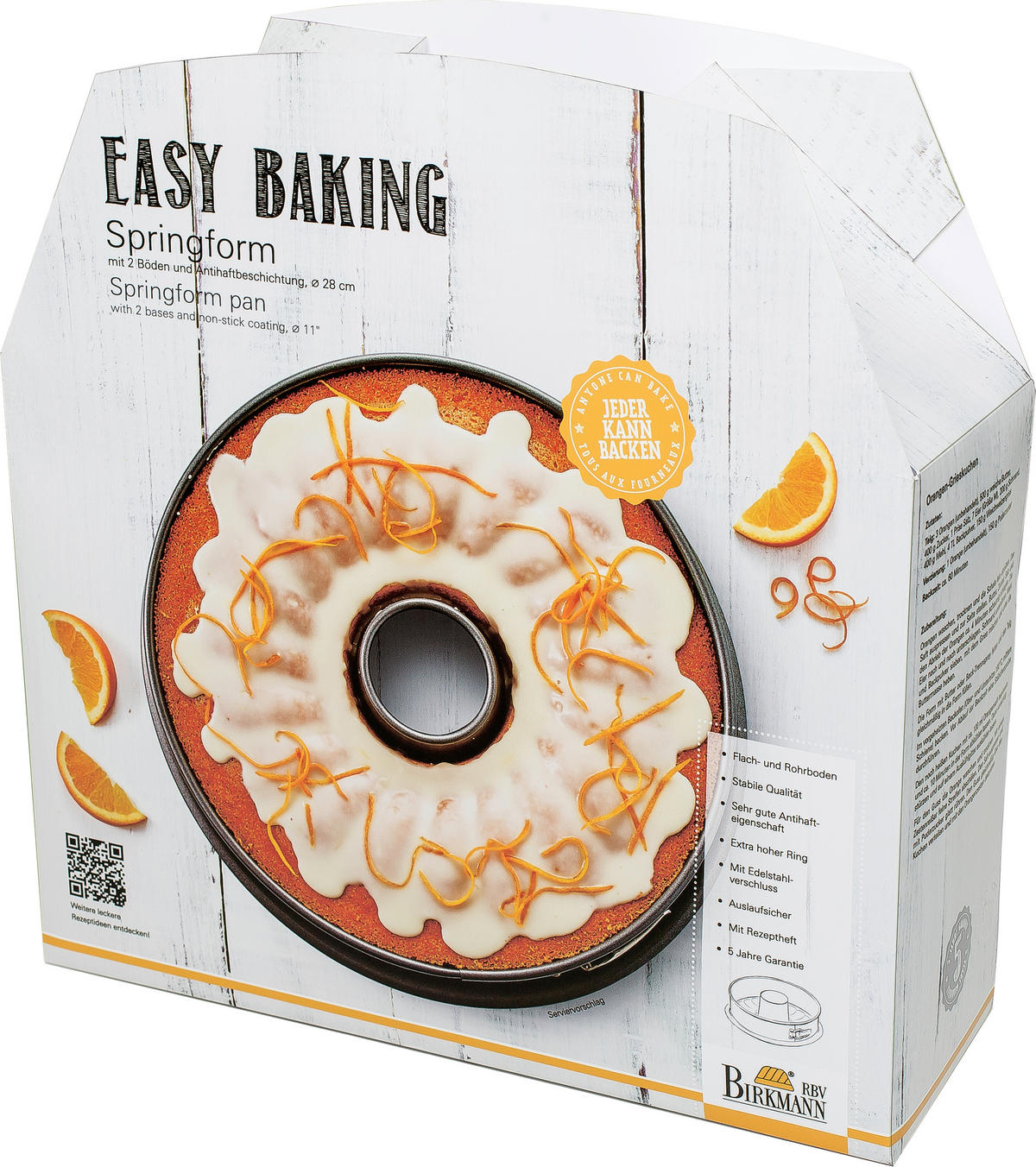 SPRINGFORM  - Dunkelgrau, Basics, Metall (32,5/9,1/32,5cm) - Birkmann