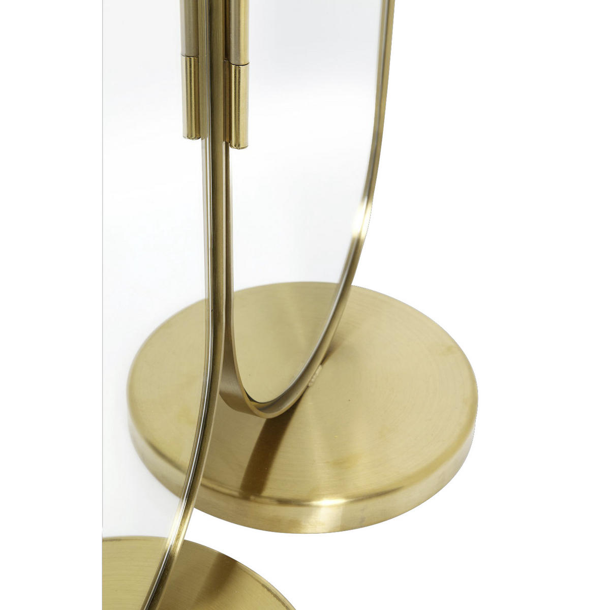 PARAVENT mit 3  Flügel - Goldfarben, Trend, Glas/Metall (106/166/31cm) - Kare-Design
