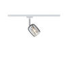 SCHIENENSYSTEM-STRAHLER URail 7,4/12,8/11,5 cm   - Transparent/Weiß, Design, Glas/Metall (7,4/12,8/11,5cm) - Paulmann