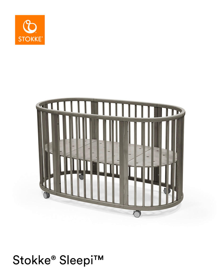 GITTERBETT  - Naturfarben/Grün, Basics, Holz (141/74/78cm) - Stokke