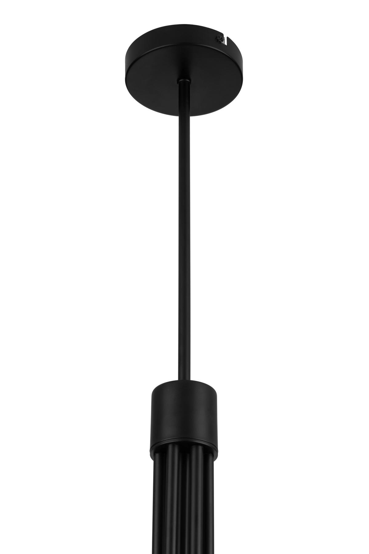HÄNGELEUCHTE 65/88 cm  - Schwarz/Weiß, Trend, Glas/Metall (65/88cm) - Collett's Monde