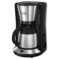 THERMO-KAFFEEMASCHINE  - Grau Hochglanz/Schwarz, Basics, Kunststoff/Metall (21,2/35,3/23,7cm) - Russel Hobbs
