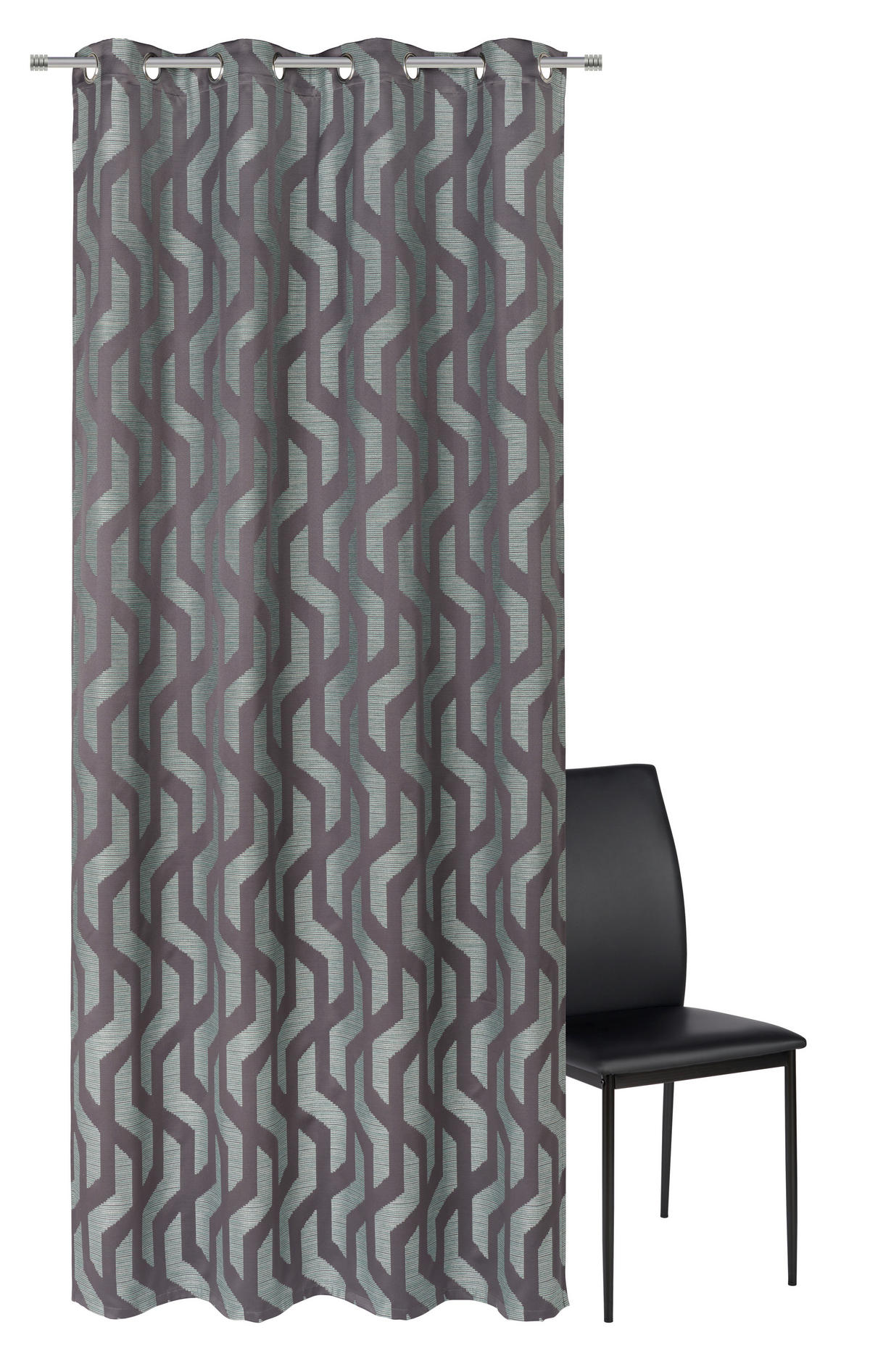 ÖSENVORHANG blickdicht  - Blau, Design, Textil (140/260cm) - Dieter Knoll