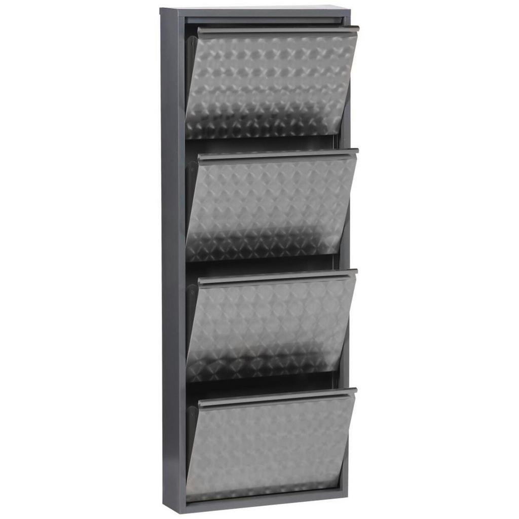 Schuhkipper Mac 4 Klappen Grau B: 50 Cm