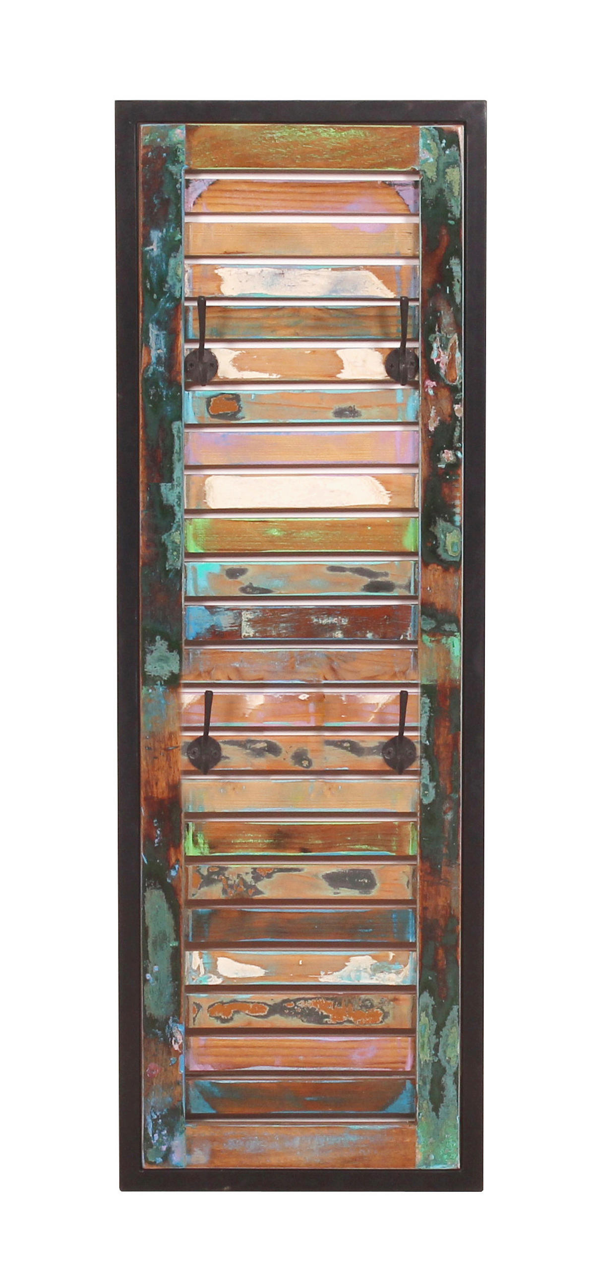 GARDEROBENPANEEL  in 33/99/8 cm  - Multicolor/Schwarz, Design, Holz/Metall (33/99/8cm) - MID.YOU