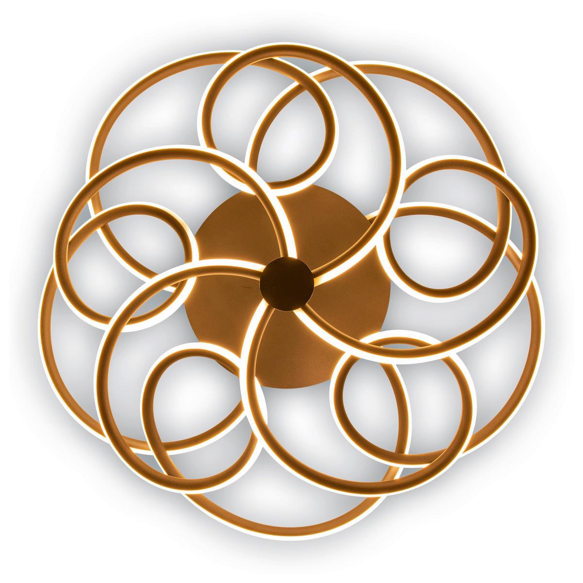 LED-DECKENLEUCHTE    57 cm cm  - Schwarz, Basics, Metall (57 cmcm) - Näve