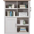 HIGHBOARD  in 106/135/42 cm  - Trüffeleichefarben/Graphitfarben, LIFESTYLE, Holzwerkstoff/Metall (106/135/42cm) - Carryhome