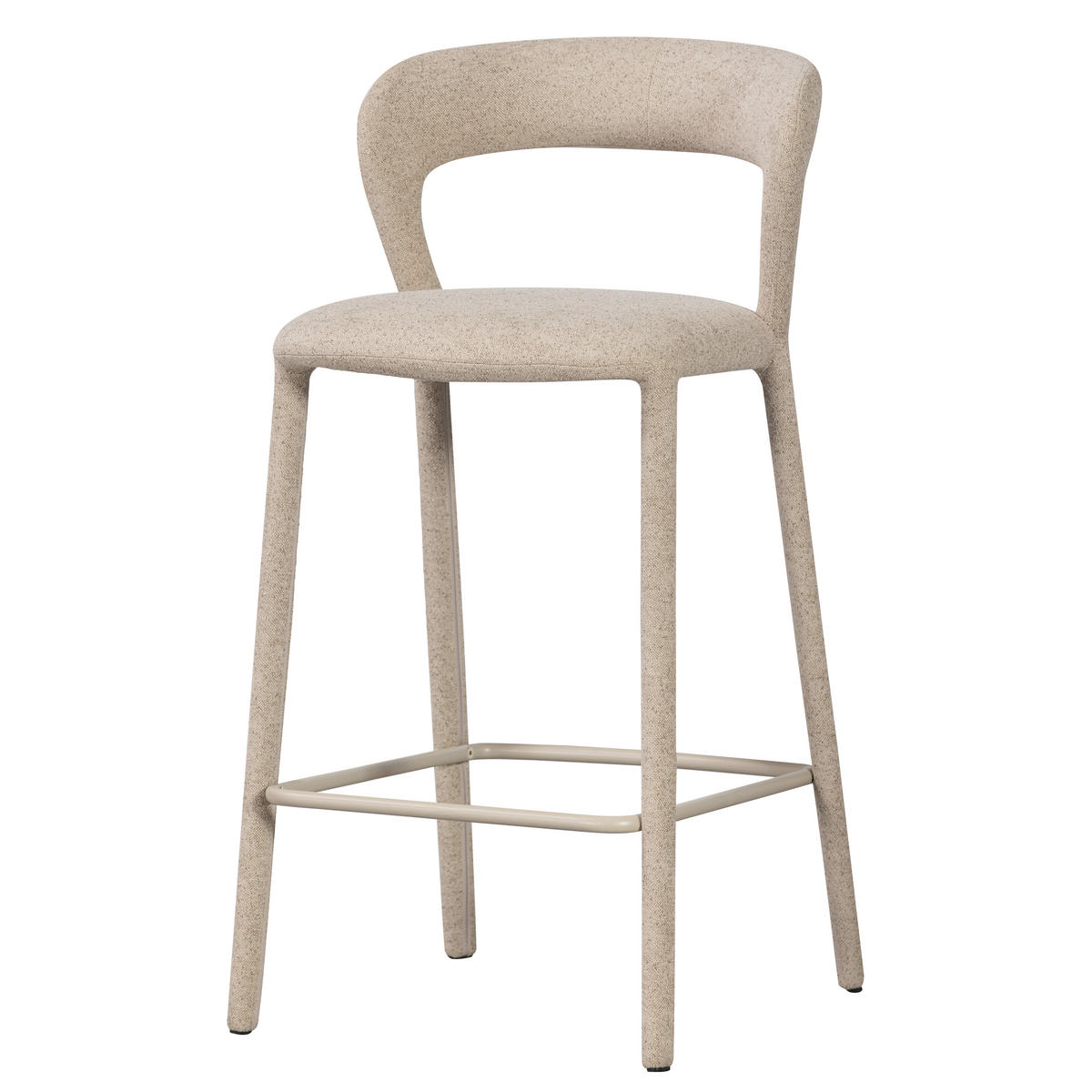 BARHOCKER in Textil Sandfarben  - Sandfarben, MODERN, Textil (48/95/52cm) - Livetastic