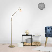 LED-STEHLEUCHTE 74/74/163 cm    - Messingfarben, Basics, Glas/Metall (74/74/163cm) - Paul Neuhaus