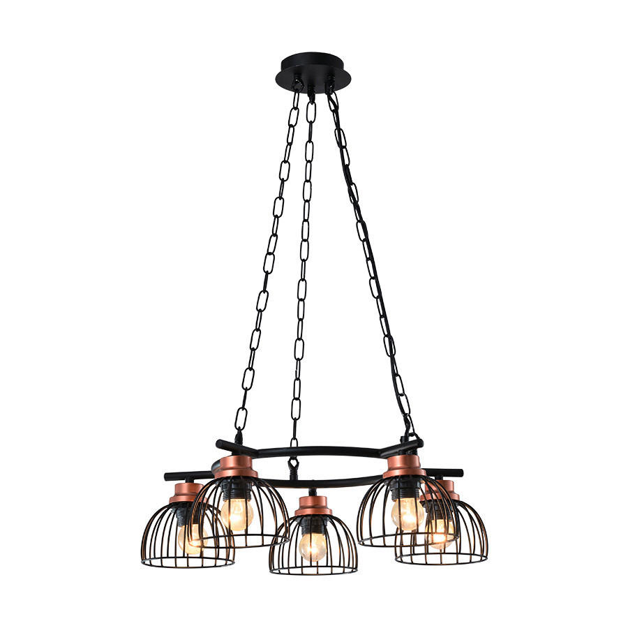LUSTRĂ  - arămiu/negru, Basics, metal (52/52/80cm)
