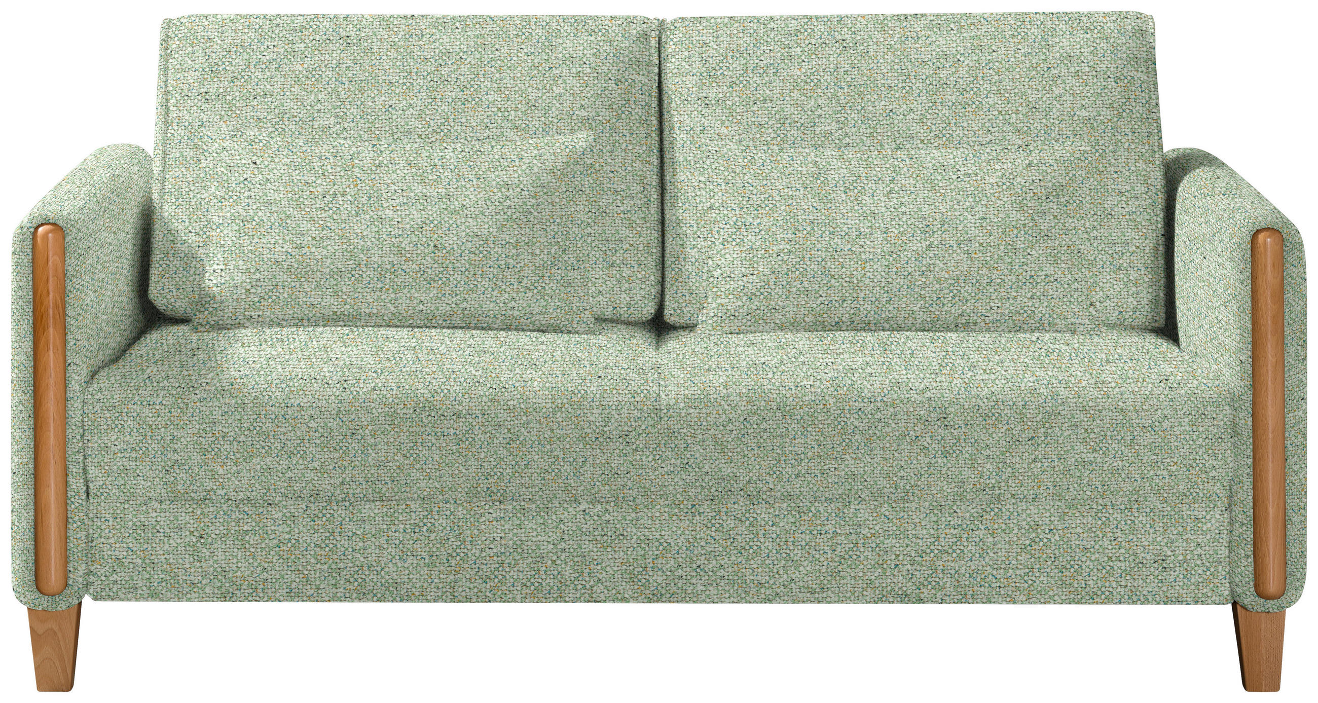 SCHLAFSOFA in Holz, Textil Hellgrün, Buchefarben  - Buchefarben/Hellgrün, Design, Holz/Textil (174/88/104cm) - Niels Andersson
