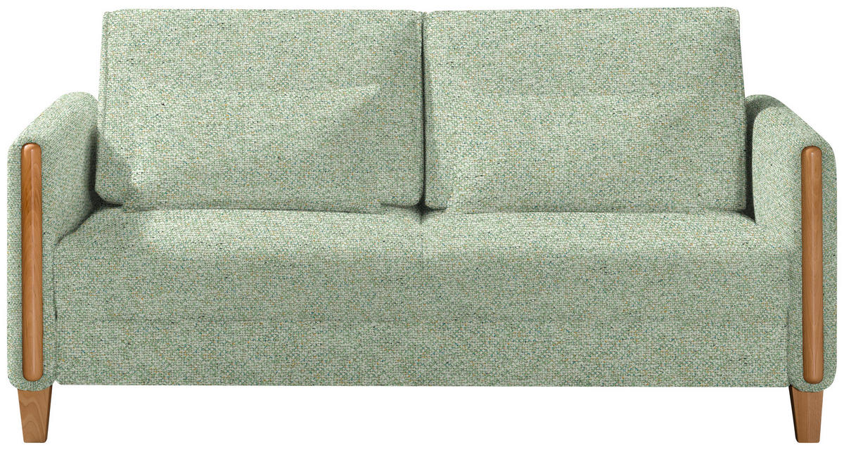 SCHLAFSOFA Webstoff Buchefarben, Hellgrün  - Buchefarben/Hellgrün, Design, Holz/Textil (174/88/104cm) - Niels Andersson