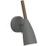 WANDLEUCHTE - Anthrazit, Design, Holz/Metall (10/26cm)