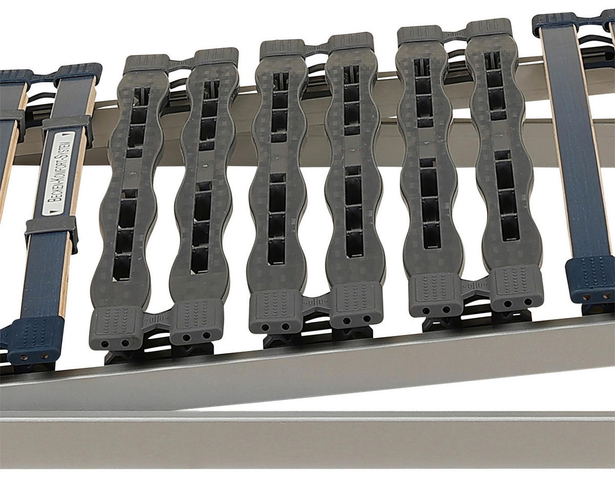 LATTENROST 140/200 cm  - Blau/Wengefarben, Basics, Holz/Kunststoff (140/200cm) - Novel