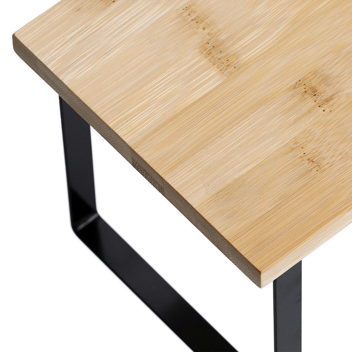REGAL Bambus Naturfarben, Schwarz  - Schwarz/Naturfarben, Basics, Holz/Metall (36/15,5/15,5cm) - Zeller Present