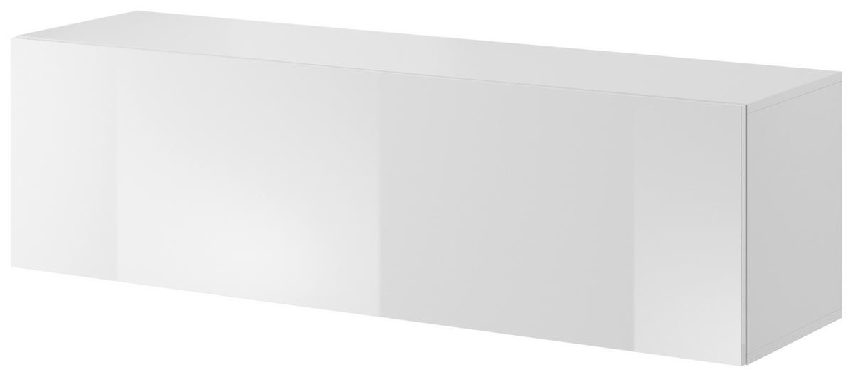 LOWBOARD  in 140/40/38 cm  - Weiß Hochglanz/Weiß, Design, Holzwerkstoff (140/40/38cm) - Livetastic