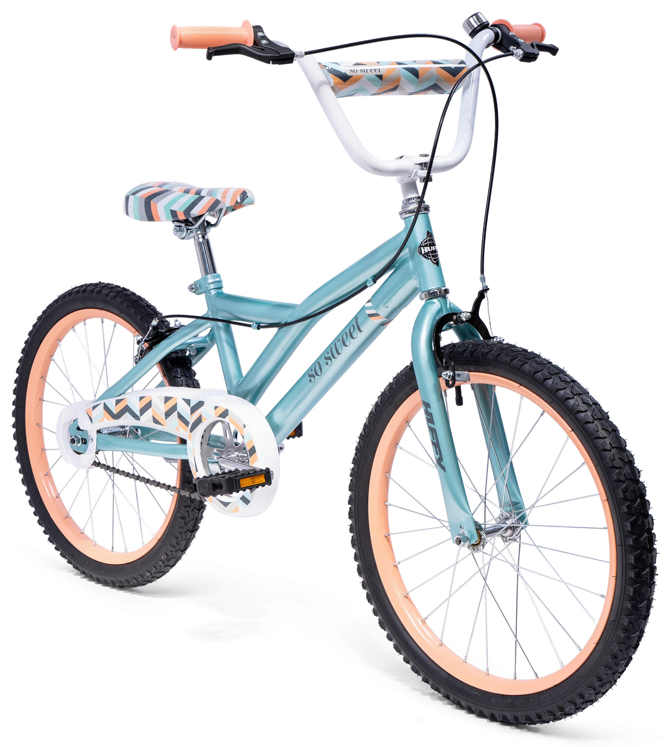 KINDERFAHRRAD 20 Zoll  - Türkis/Hellgrün, Basics, Metall (64/140/89cm)