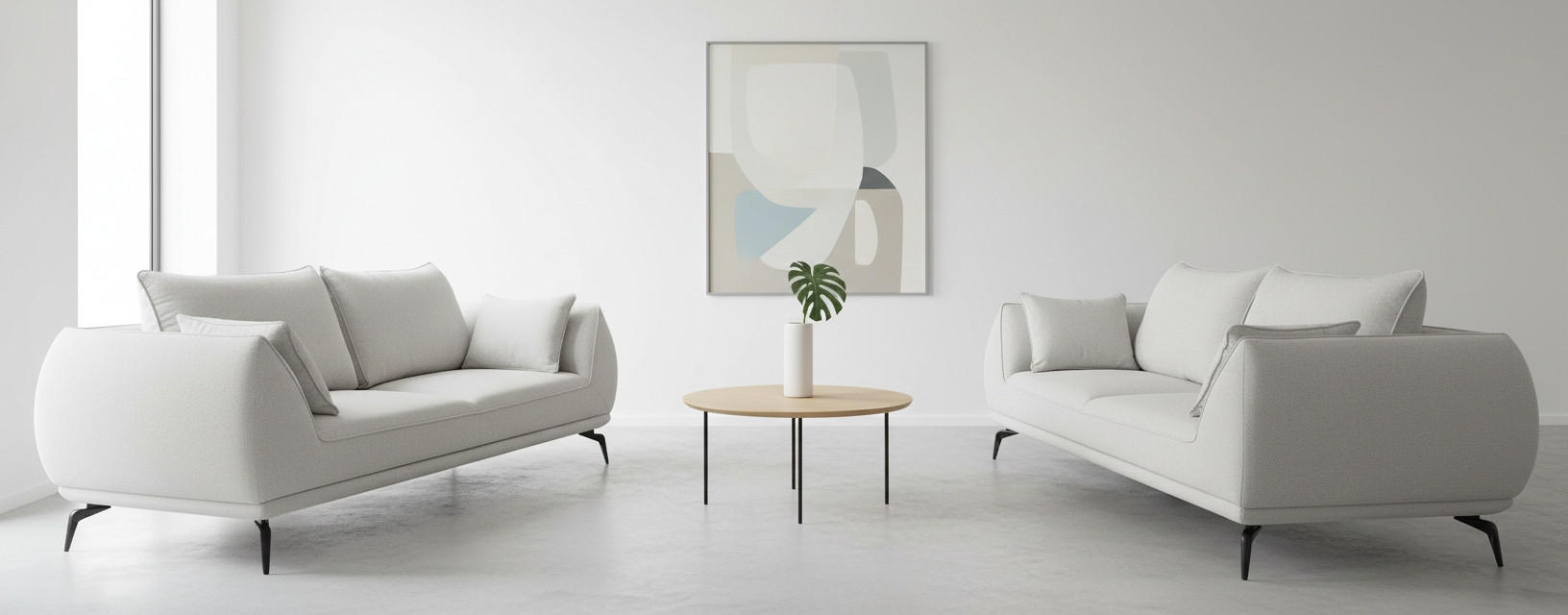 Thumbnail - Mid.you 2-Sitzer-Sofa, Creme, Textil, Füllung: Schaumstoff,Silikon, 208x86x118 cm, Made in EU, Stoffauswahl, Wohnzimmer,...