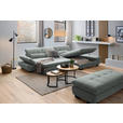 ECKSOFA  in Flachgewebe Mintgrau  341/204 cm  - Mintgrau/Schwarz, Design, Textil/Metall (341/204cm) - Xora