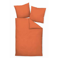 BETTWÄSCHE Seersucker 200/200 cm  - Orange, Basics, Textil (200/200cm) - Janine