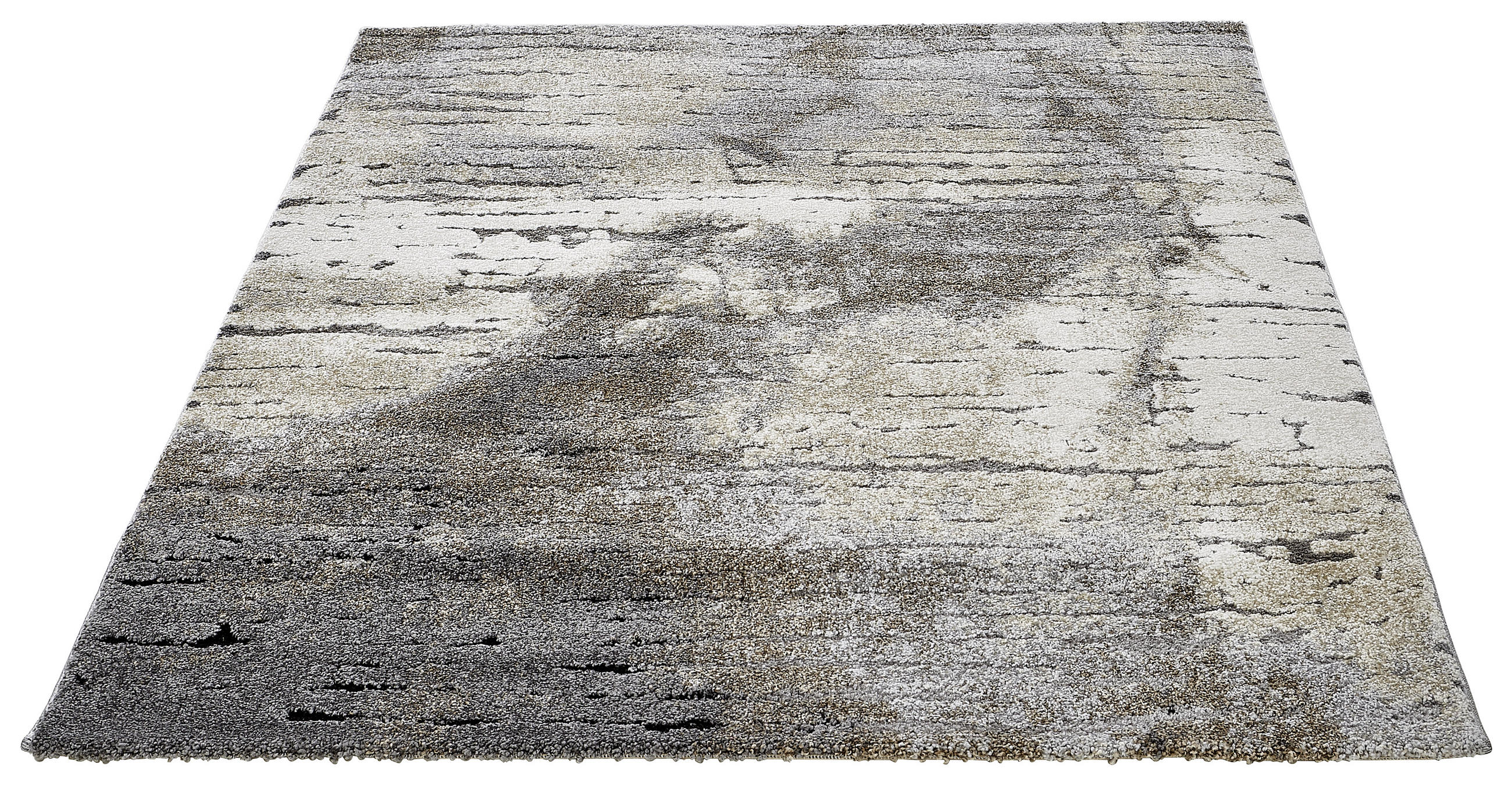 Thumbnail - Wecon Home Webteppich Timber, Anthrazit, Creme, Grau, Dunkelgrau, Textil, Graphik, rechteckig, 80x150 cm, Textiles Vertr...