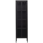 VITRINE in Schwarz  - Schwarz, Design, Glas/Metall (50/180/35cm) - Xora