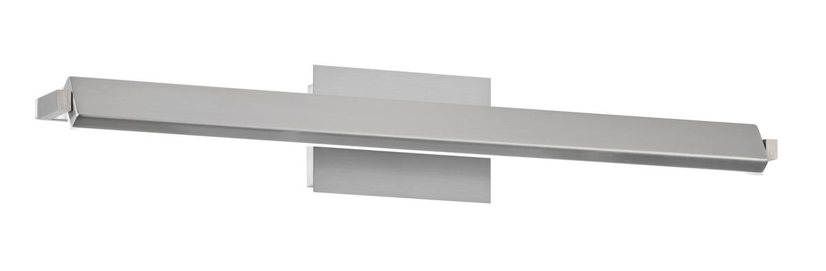 LED-WANDLEUCHTE - Nickelfarben, Design, Kunststoff/Metall (10/60/11cm) - Fischer & Honsel