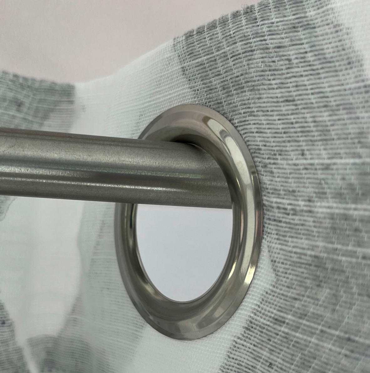 ÖSENSCHAL halbtransparent 140/245 cm   - Grau, Design, Textil (140/245cm)
