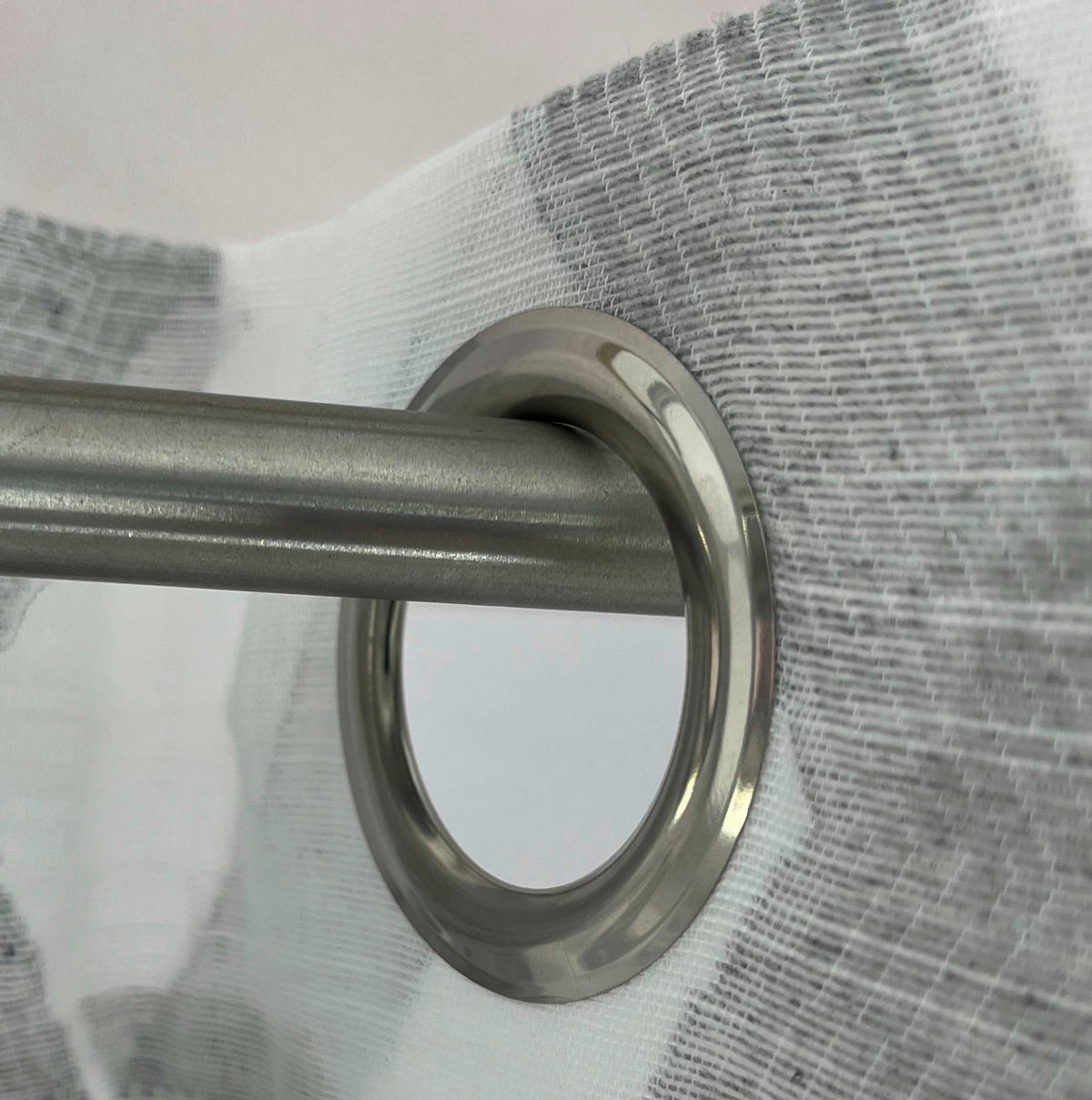 ÖSENSCHAL halbtransparent 140/245 cm   - Grau, Design, Textil (140/245cm)