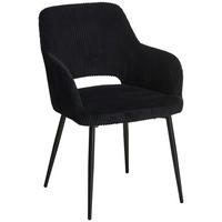 ARMLEHNSTUHL  in Eisen Cord  - Schwarz, KONVENTIONELL, Holz/Textil (57/83.5/63cm) - MID.YOU