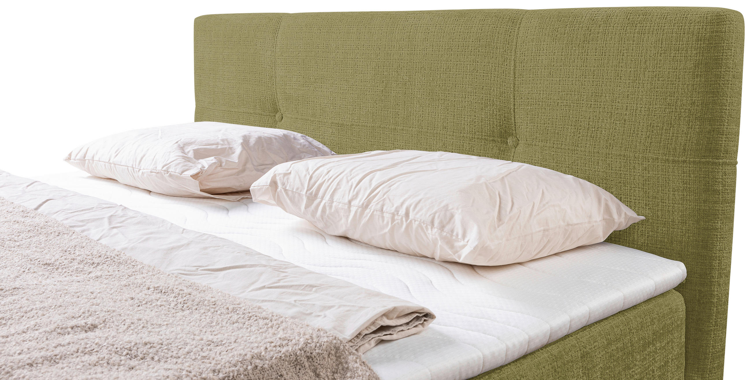 PAT TIP BOXSPRING FĂRĂ ARCURI 180/200 cm verde