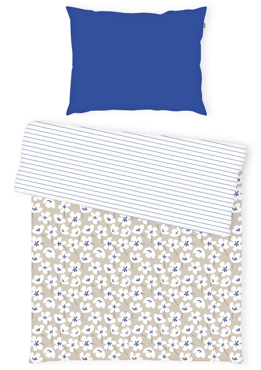 POSTEĽNÁ BIELIZEŇ, renforcé, modrá, 140/200 cm - modrá, Basics, textil (140/200cm) - Tom Tailor