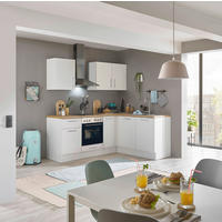 ECKKÜCHE 210/165 cm  in Weiß, Eiche Artisan  - Chromfarben/Weiß, Basics, Holzwerkstoff/Metall (210/165cm) - MID.YOU