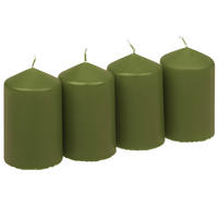 SVIEČKA - šalviovozelená, Basics, parafín (10,0/5,7cm)