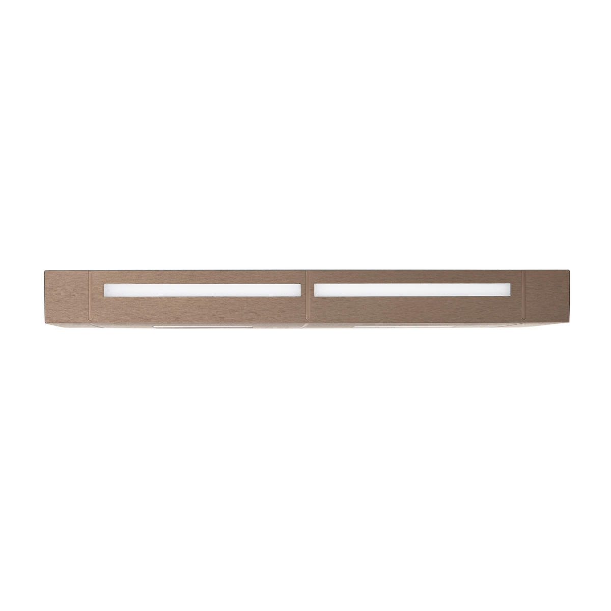 LED-DECKENLEUCHTE Aera 40/5/40 cm  - Weiß/Bronzefarben, Design, Kunststoff/Metall (40/5/40cm) - Grossmann