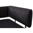 ECKBANK 205/165 cm  in Anthrazit, Schwarz  - Anthrazit/Schwarz, MODERN, Textil/Metall (205/165cm) - Cantus