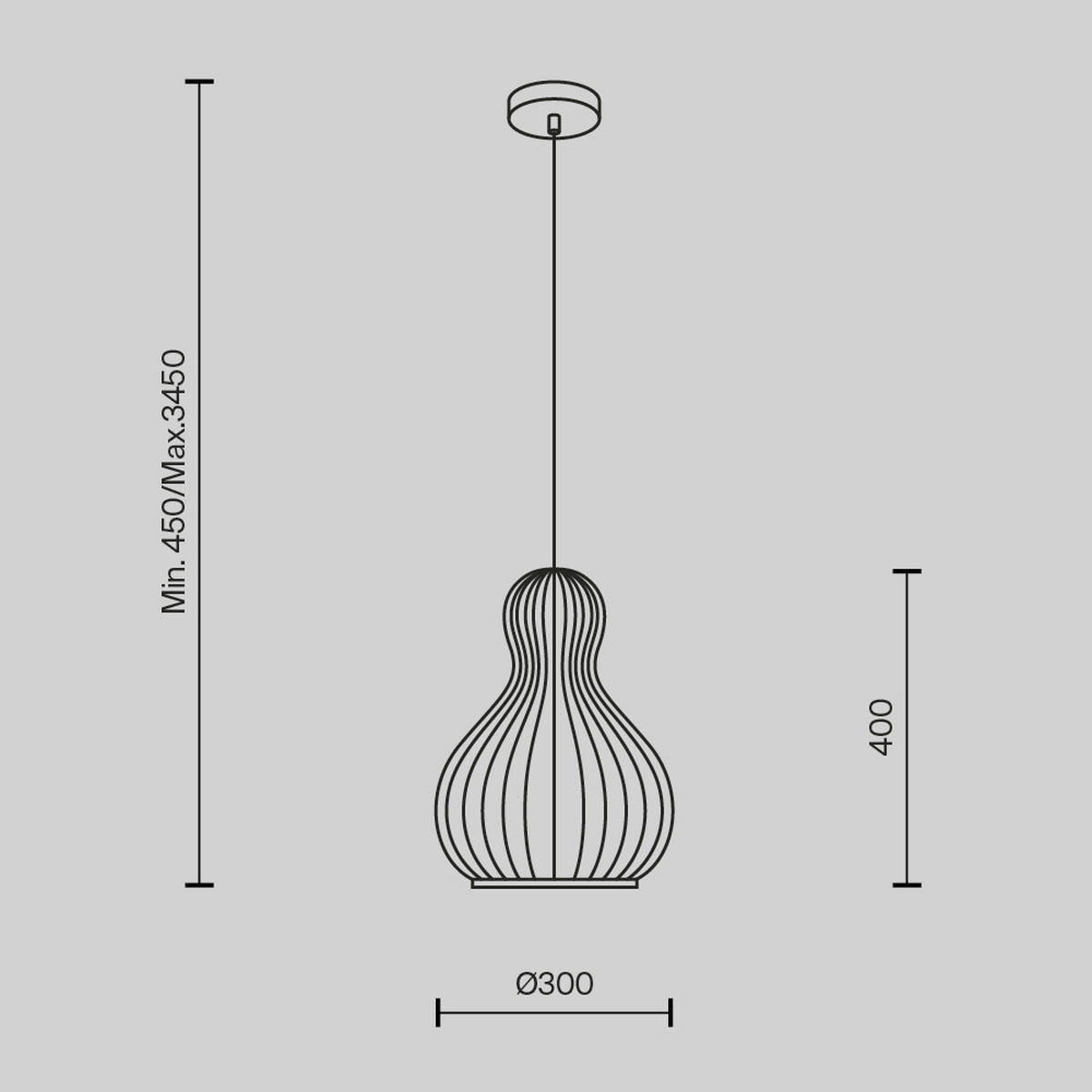 PENDELLEUCHTE 30/342.5 cm    - Schwarz, Design, Metall (30/342.5cm) - MAYTONI