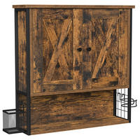 HÄNGESCHRANK 60/60/16 cm  - Schwarz/Braun, MODERN, Holzwerkstoff/Metall (60/60/16cm) - MID.YOU