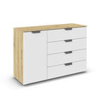 KOMMODE  in 120/81/42 cm  - Dunkelgrau/Weiß, Design, Holzwerkstoff/Metall (120/81/42cm) - Xora