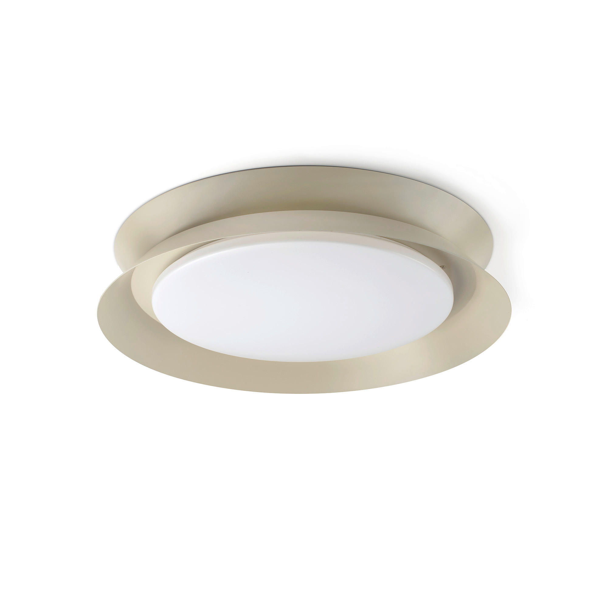 Faro Barcelona Led-Deckenleuchte Greige 8.2 cm
