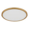 LED-DECKENLEUCHTE 18 W  29.4/2.5 cm    - Weiss/Messingfarben, Konventionell, Kunststoff (29.4/2.5cm) - Globo