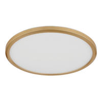 LED-DECKENLEUCHTE 18 W  29.4/2.5 cm    - Weiss/Messingfarben, Konventionell, Kunststoff (29.4/2.5cm) - Globo