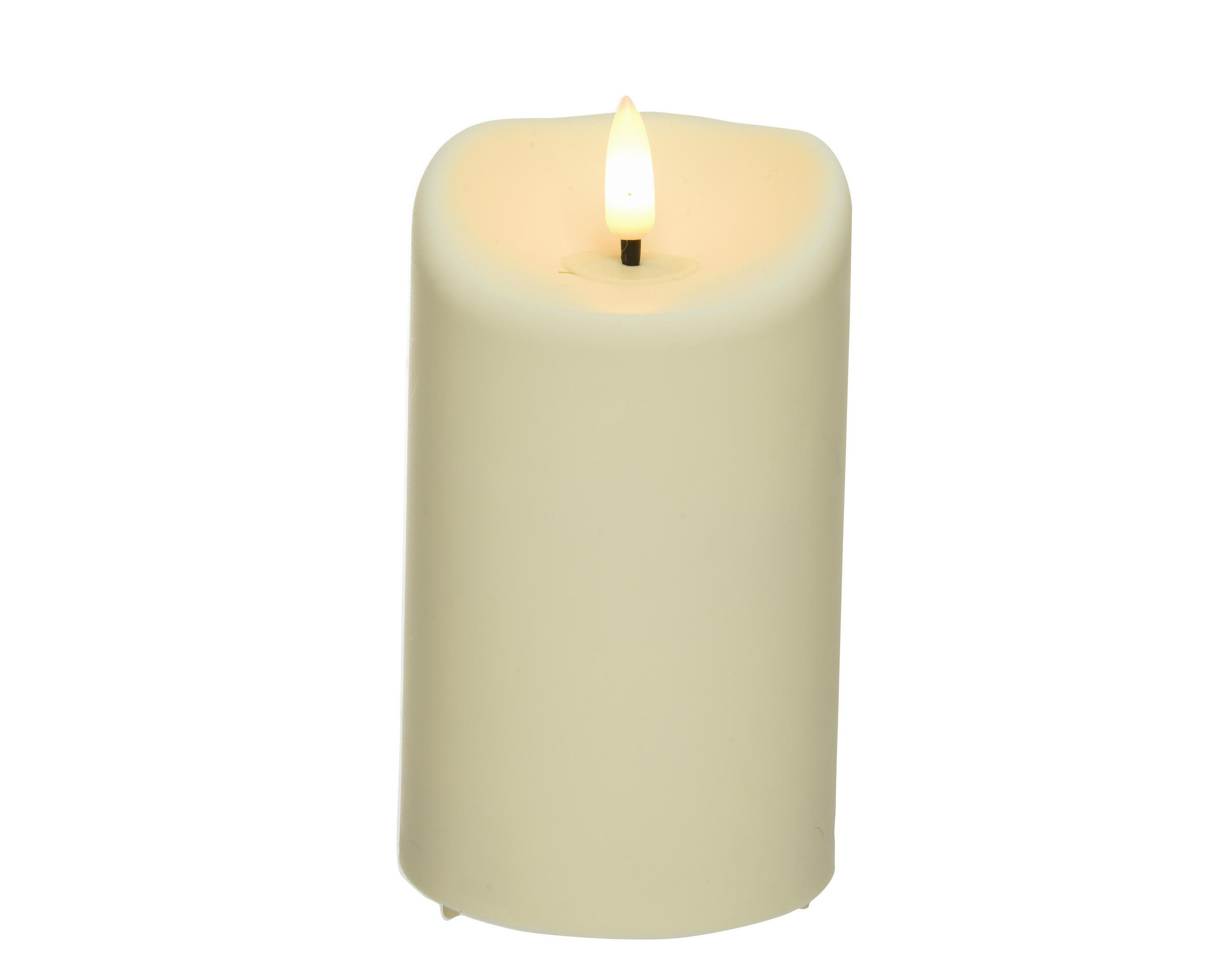 LED-LJUS 7,5/12,5 cm  - cremefärgad, Basics, plast (7,5/12,5cm)