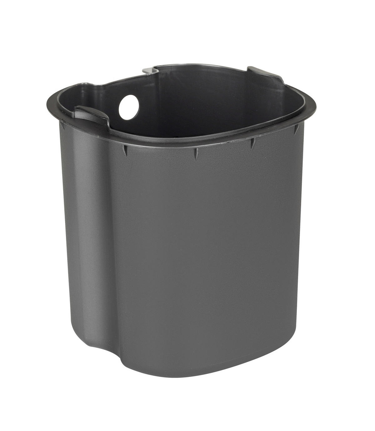 PEDÁLOS SZEMETES 3 l  - fekete, Basics, műanyag/fa (17/23,5/21cm) - Wenko