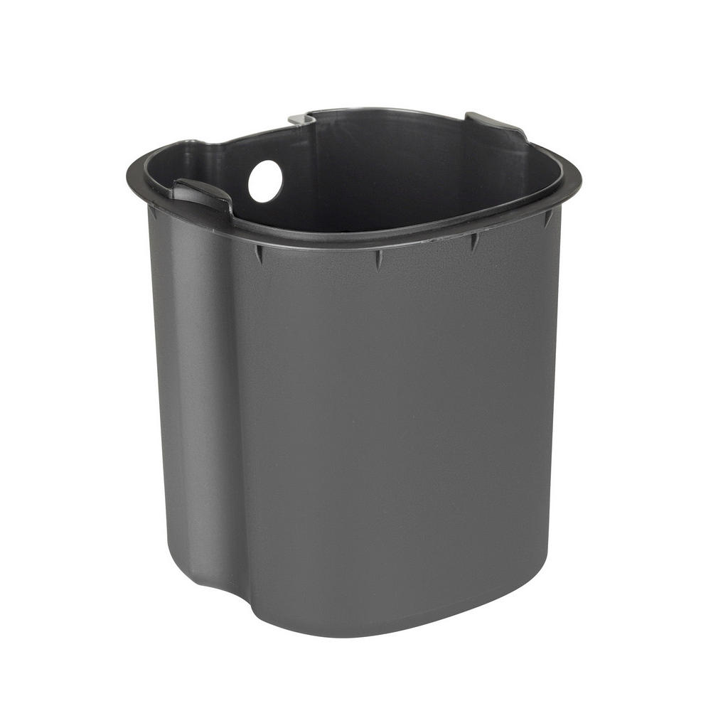 Thumbnail - Wenko Treteimer Fianema, Schwarz, Kunststoff, Bambus, 3 L, 17x23.5x21 cm, Fsc, Küchen, Küchenausstattung, Mülleimer